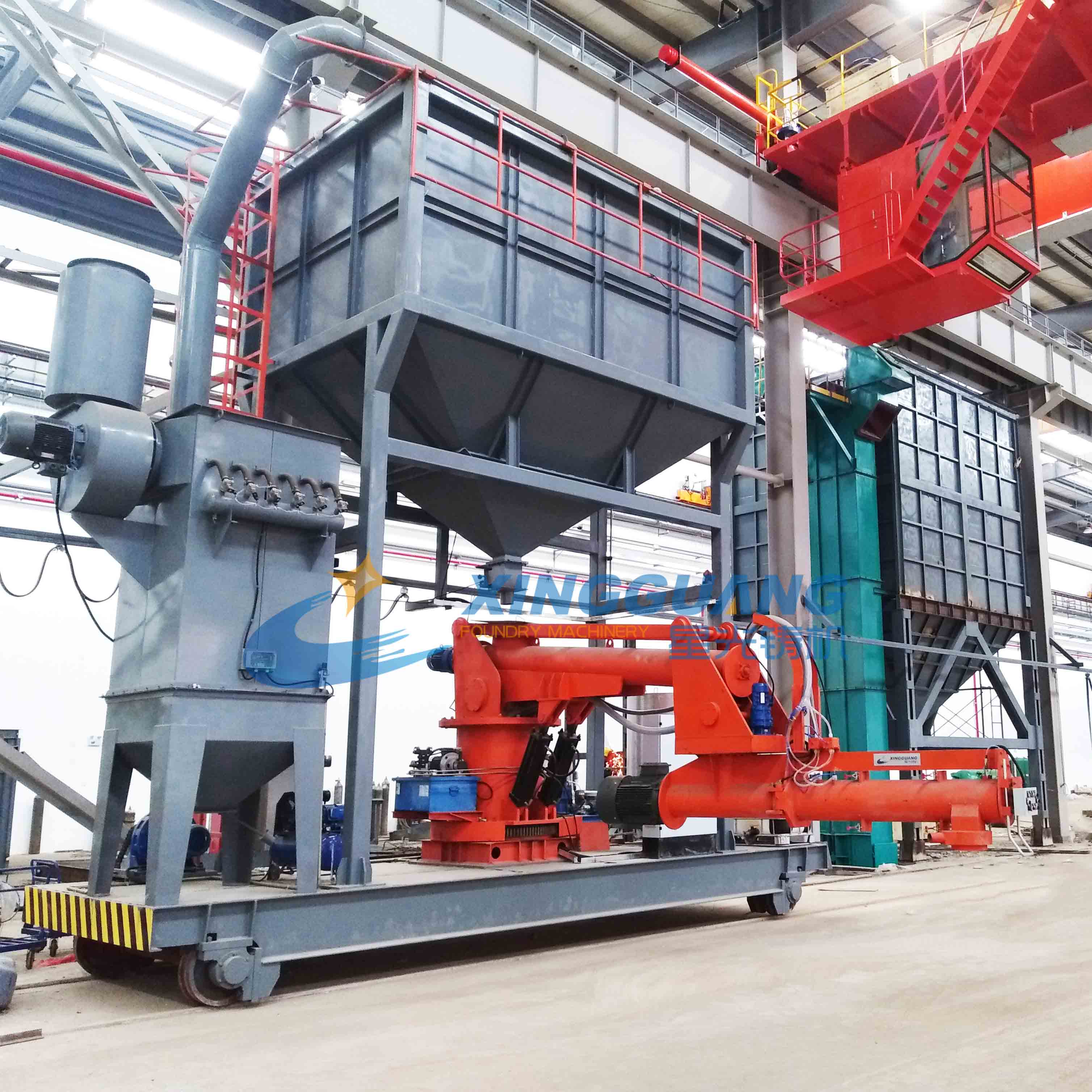 移動(dòng)升降式樹脂砂混砂機(jī)